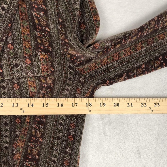 VTG Ken Meritt Rain Shedder Cotton Velvet Blazer Sz 13/14 34" Brown Academia 70s - Picture 10 of 15